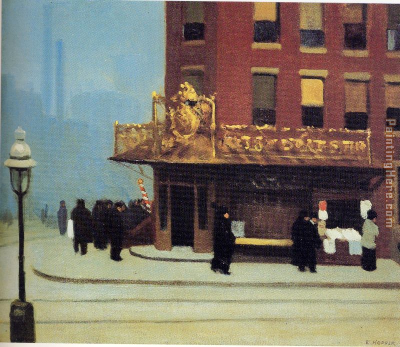 New York Corne painting - Edward Hopper New York Corne art painting